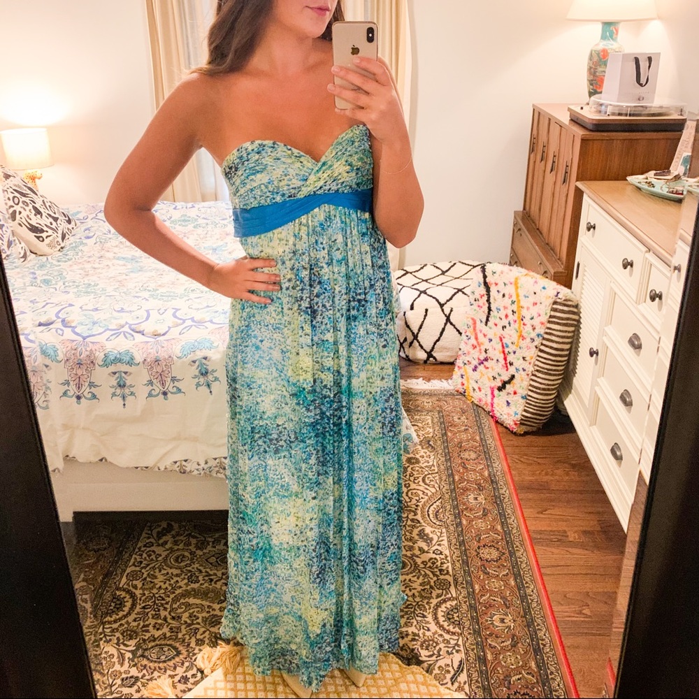 BCBG Strapless Prom Dress